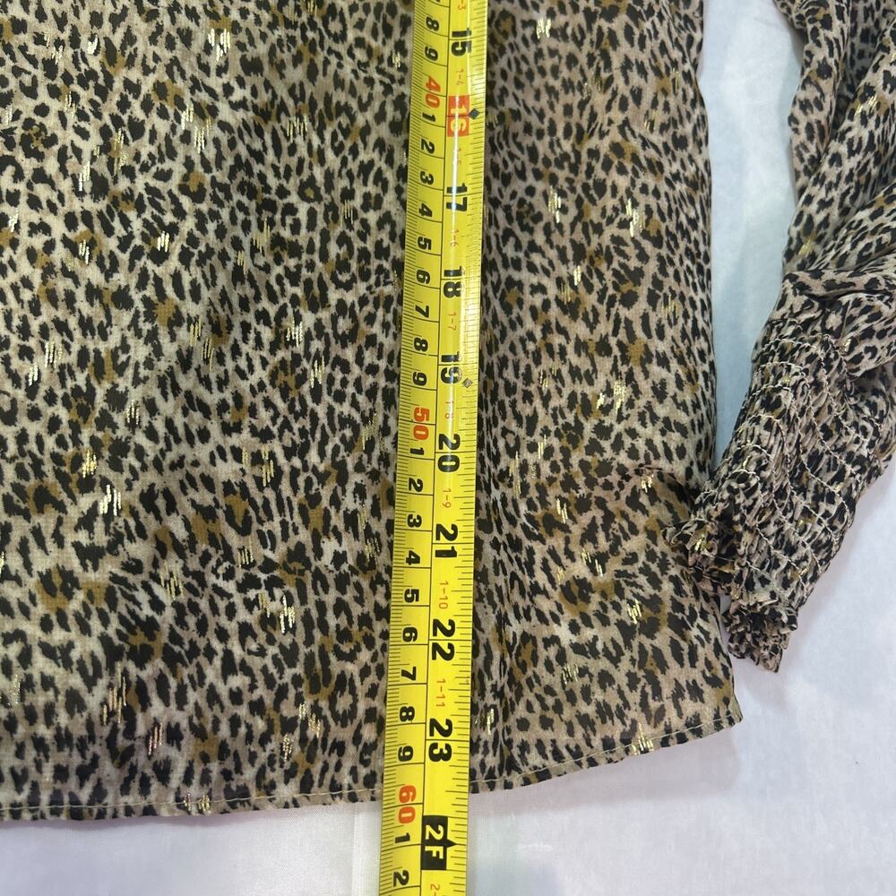 CeCe Leopard Print Blouse - Picture 14 of 16